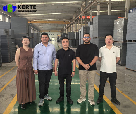 Приветствуем клиентов из Колумбии на заводе фильтр-прессов KERTE